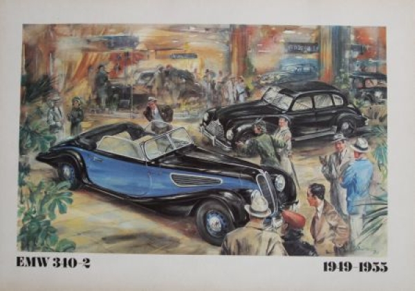 Wartburg Werbemappe "Automobile aus Eisenach" 12 farbige Kunstdrucke 1975 (9845)